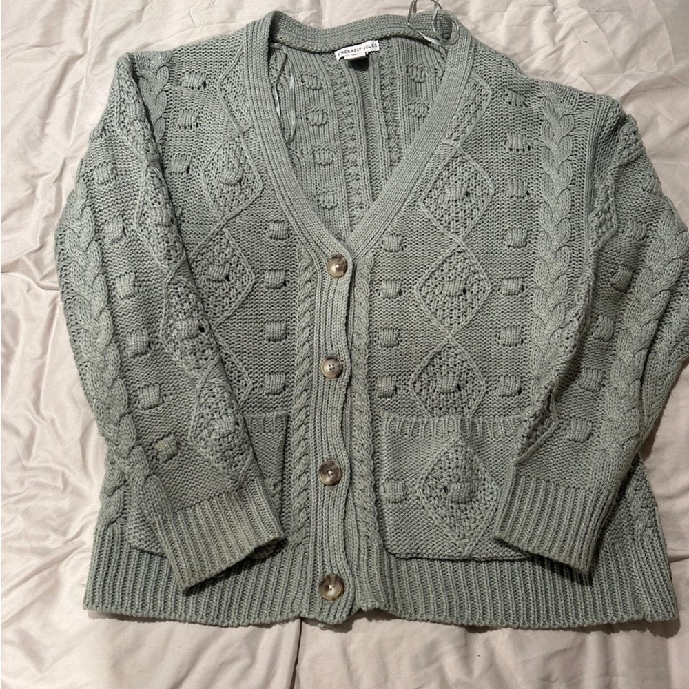 Green Knitted Sweater